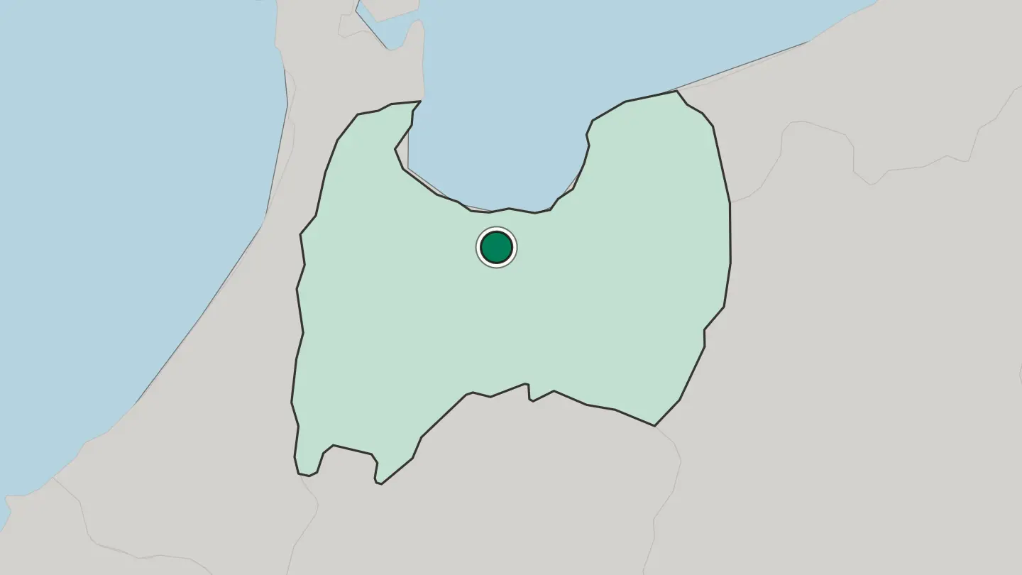 Map of Toyama in Japan
