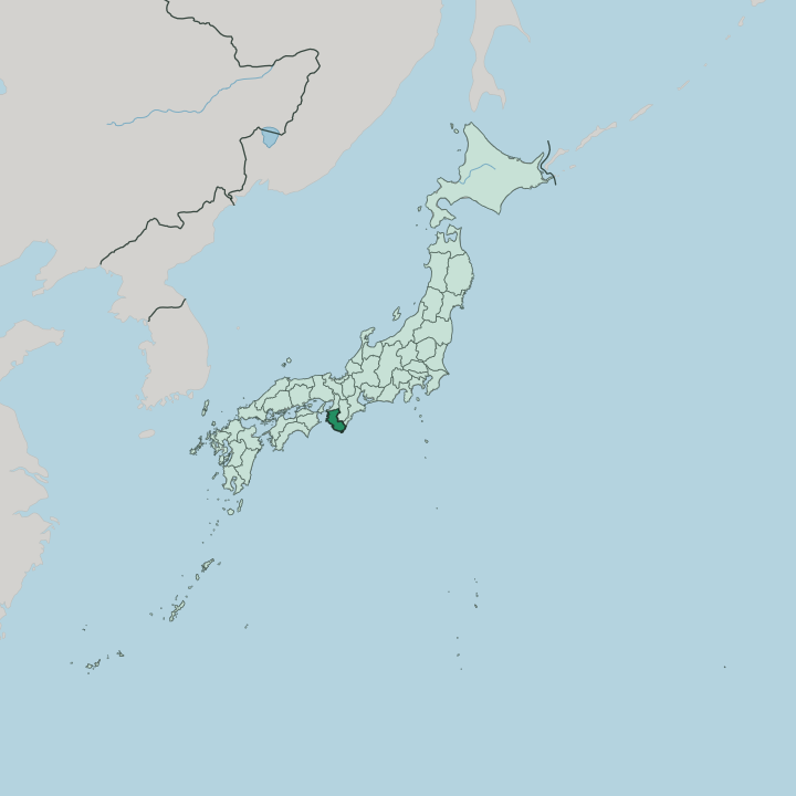 Map showing Wakayama — In Japan