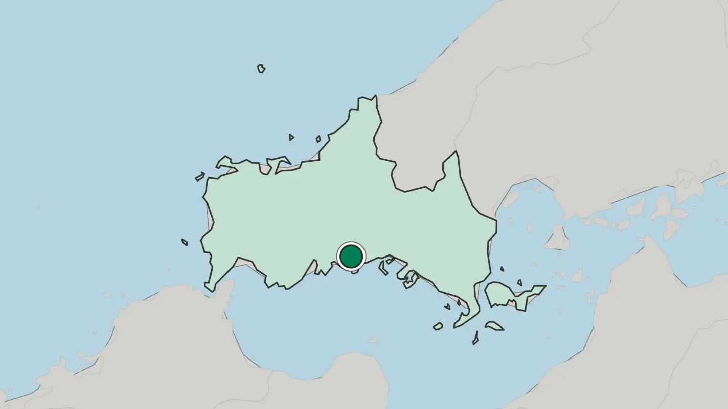 Map of Hōfu in Japan