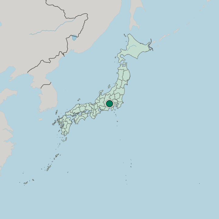 Map showing Minami-Alps — In Japan