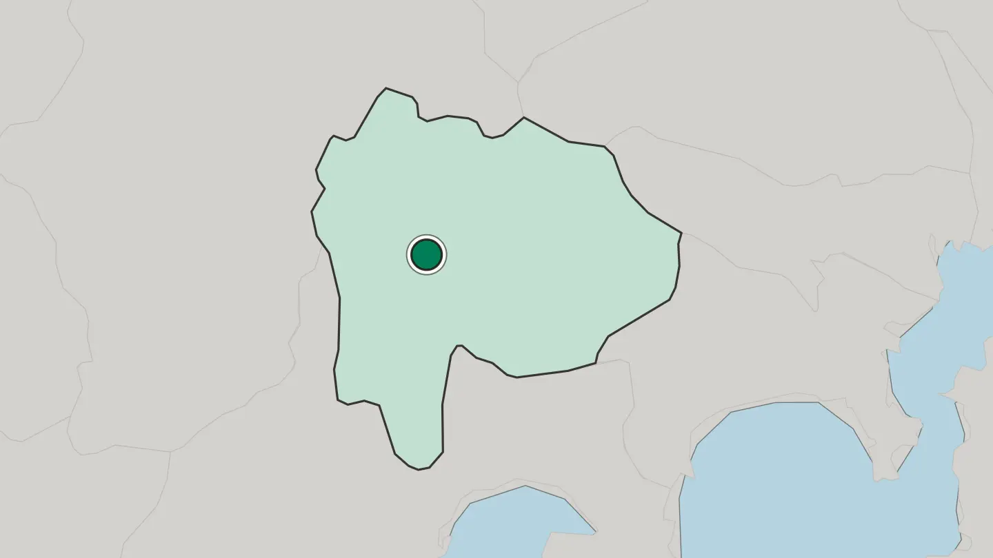 Map of Minami-Alps in Japan