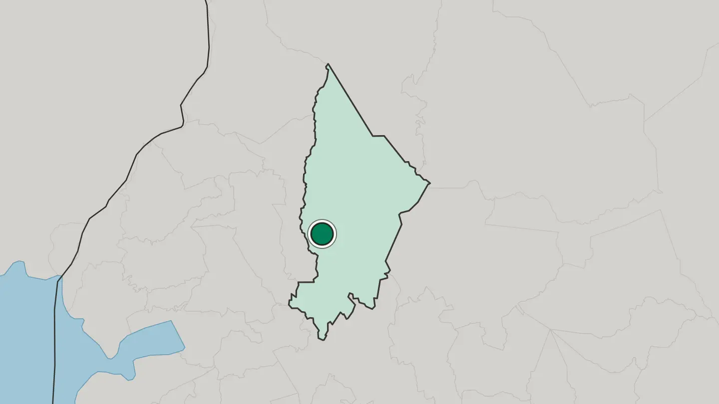 Map of Kabarnet in Kenya