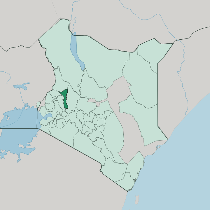 Map showing Elegeyo-Marakwet — In Kenya