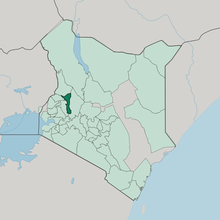 Map showing Elegeyo-Marakwet — In Kenya