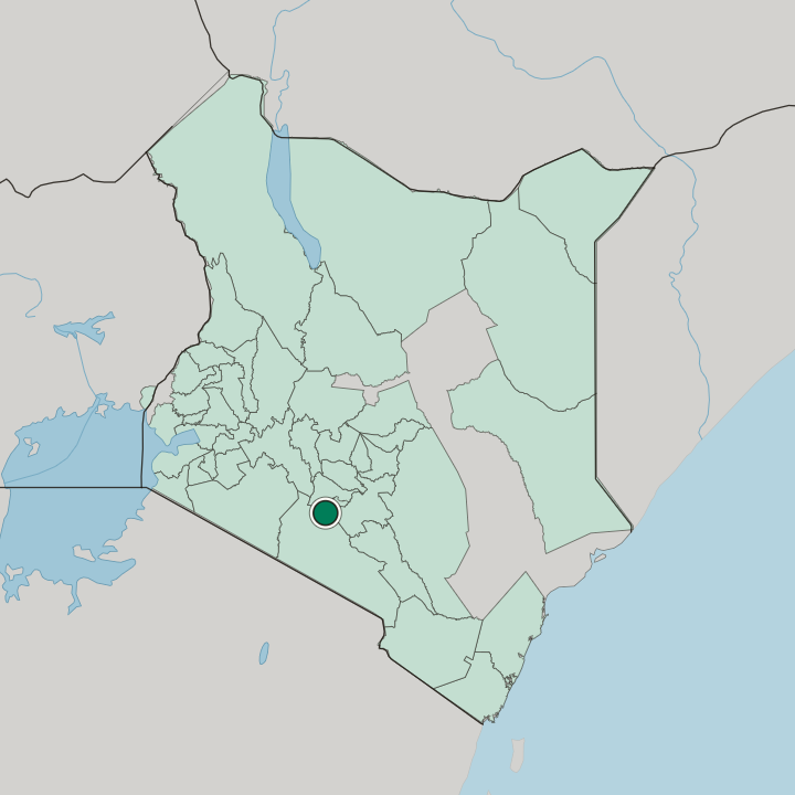 Map showing Ongata Rongai — In Kenya