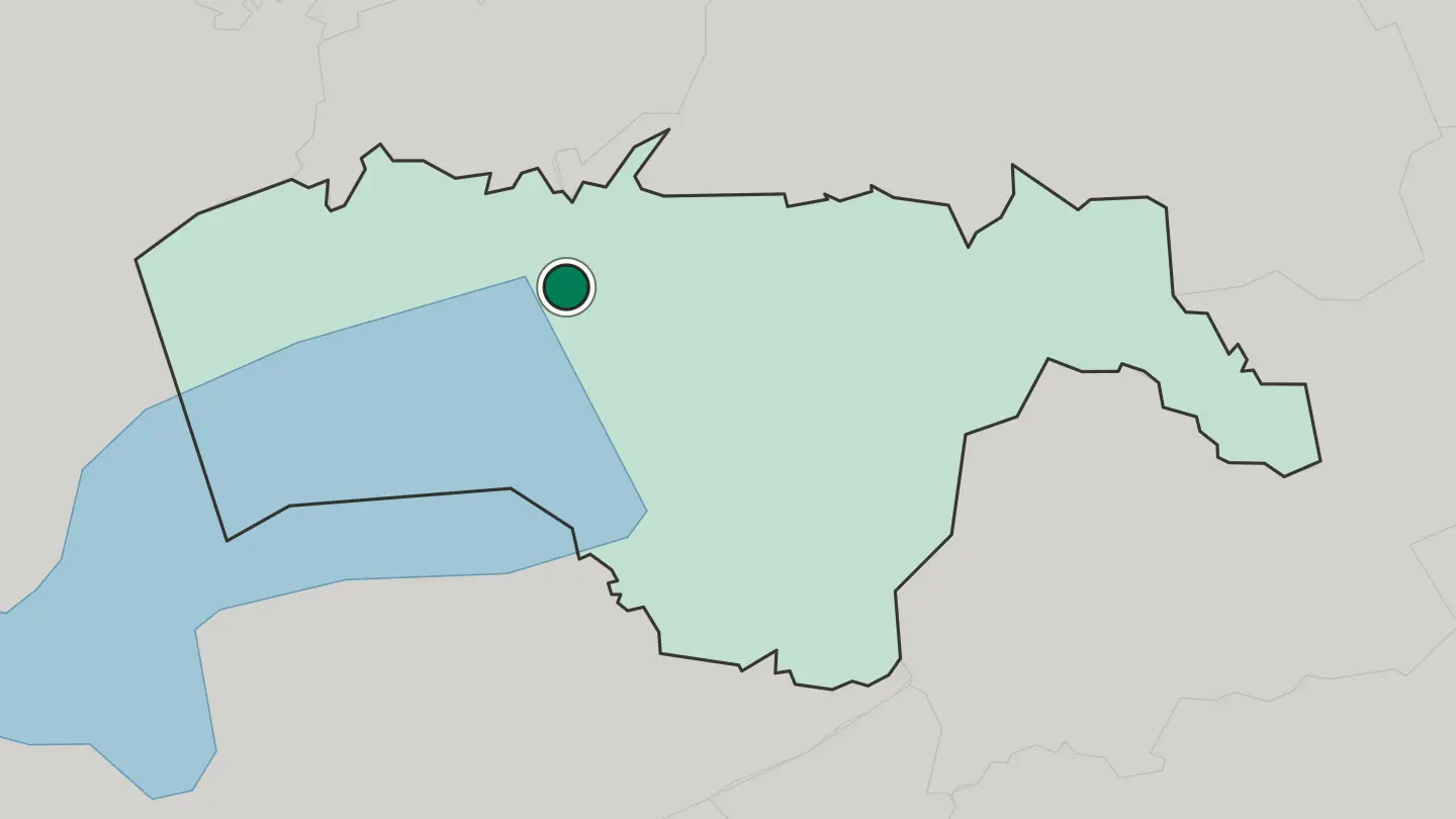 Map of Kisumu in Kenya