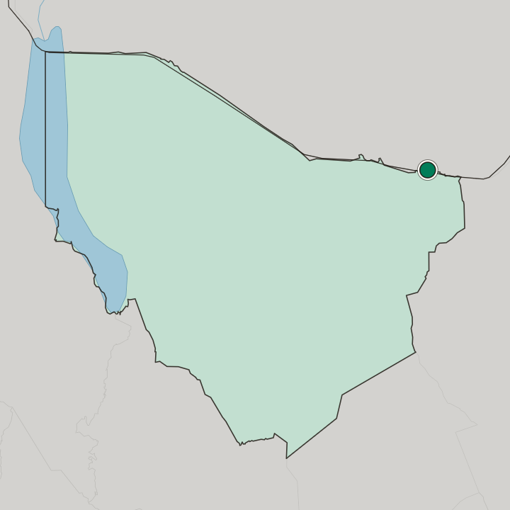 Map showing Moyale — In Marsabit