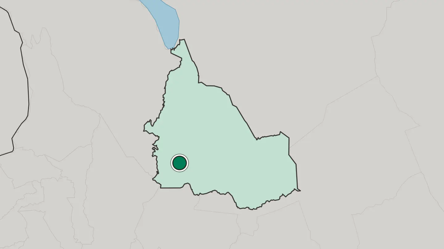 Map of Maralal in Kenya