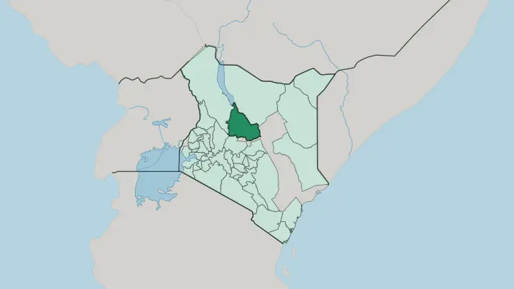 Map of Samburu in Kenya