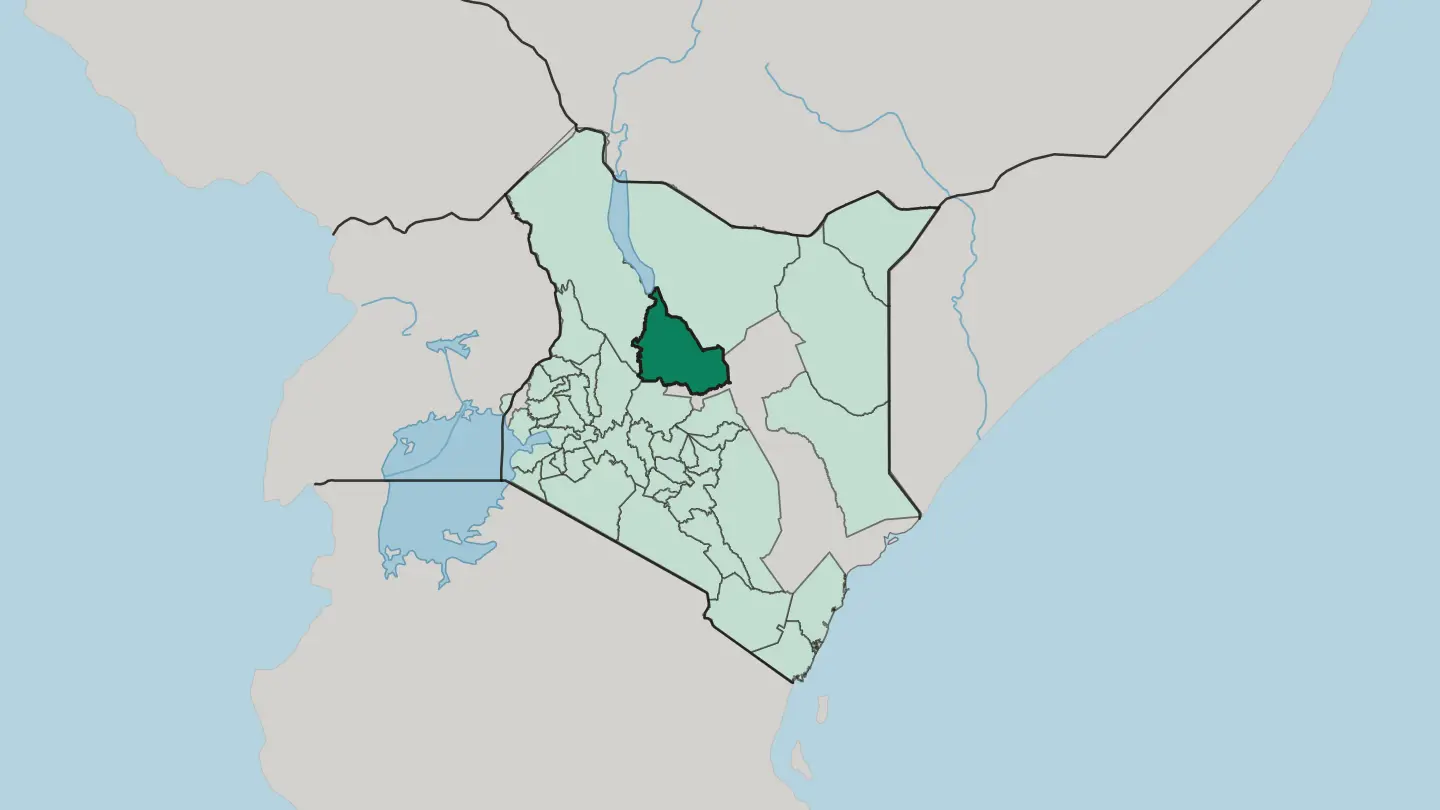 Map of Samburu in Kenya