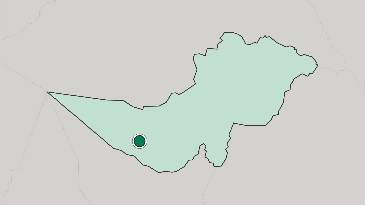 Map of Chuka in Kenya