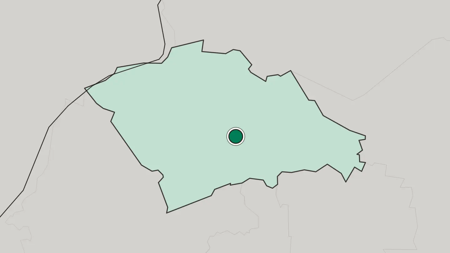 Map of Kitale in Kenya