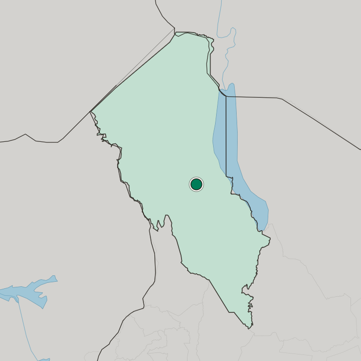 Map showing Lodwar — In Turkana