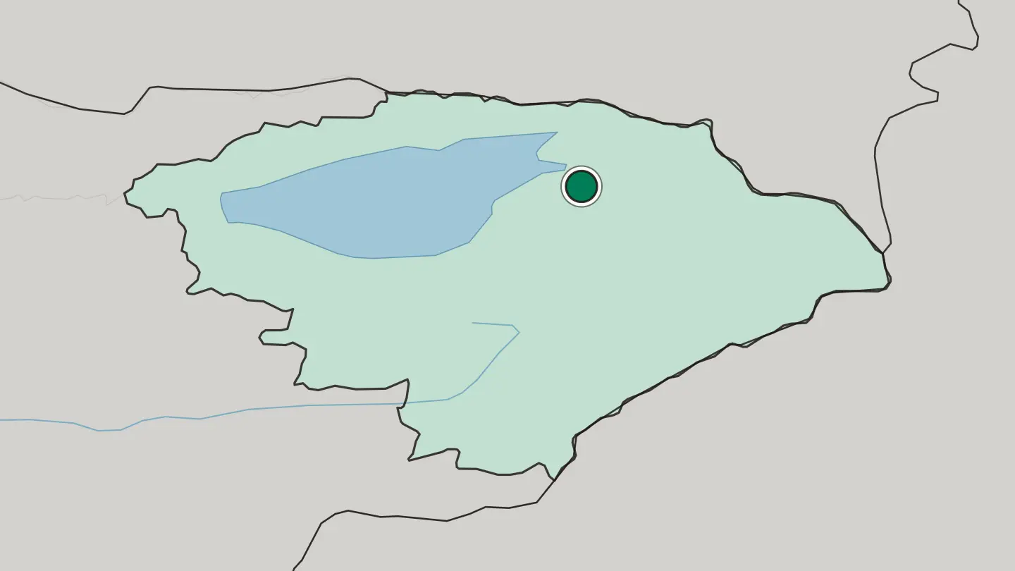 Map of Karakol in Kyrgyzstan