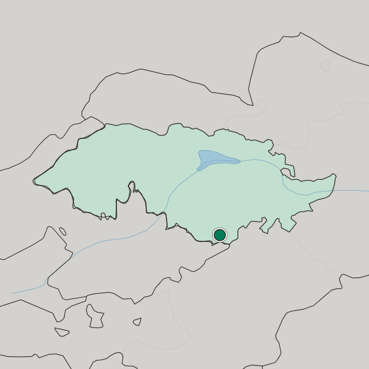Map showing Manas — In Jalal-Abad oblast