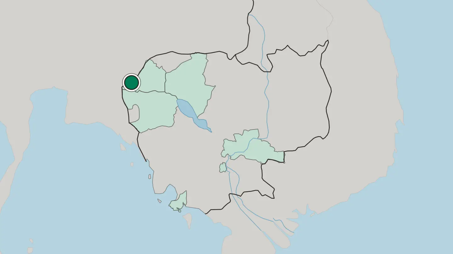 Map of Paoy Paet in Cambodia