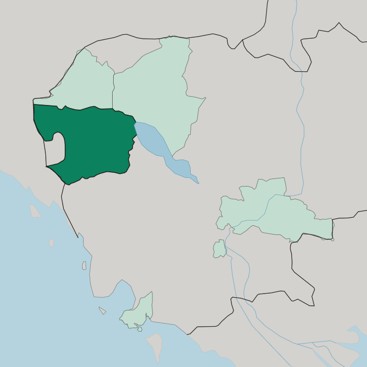 Map showing Battambang — In Cambodia