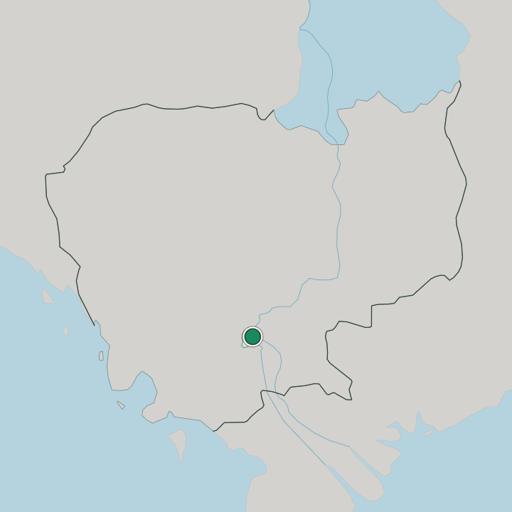 Map showing Phnom Penh — In Cambodia