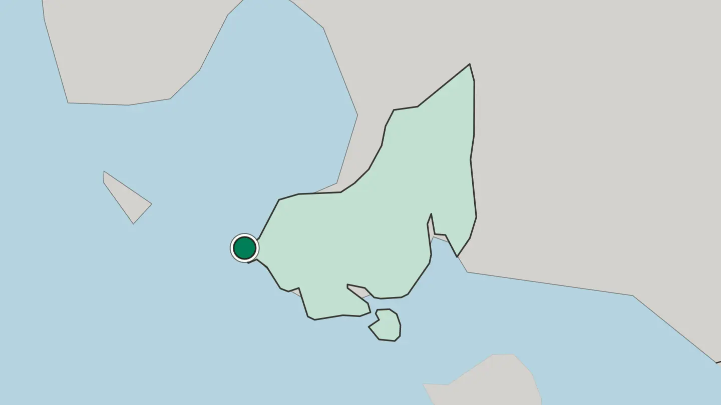 Map of Sihanoukville in Cambodia