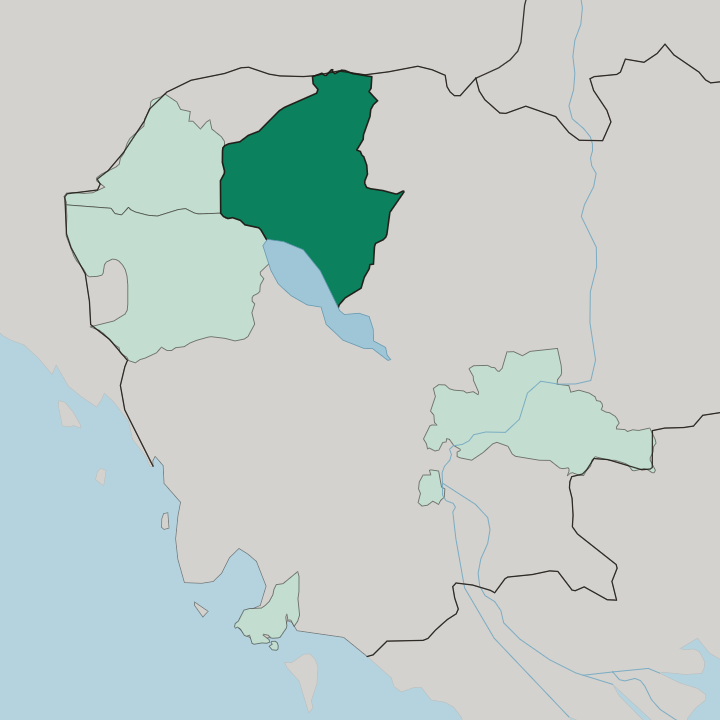 Map showing Siem Reap — In Cambodia