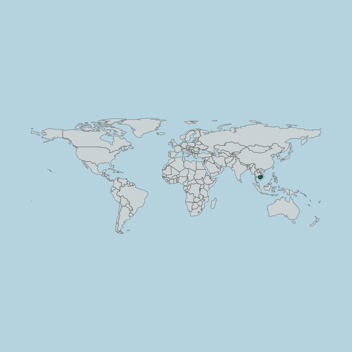 Map showing Cambodia — Worldwide
