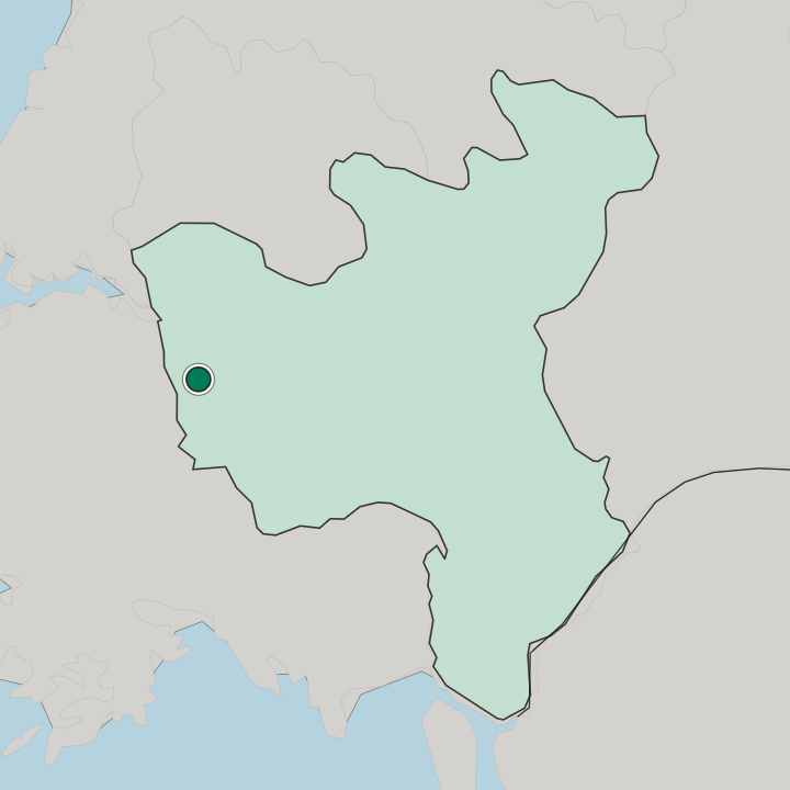 Map showing Sariwŏn-si — In Hwanghae-bukto