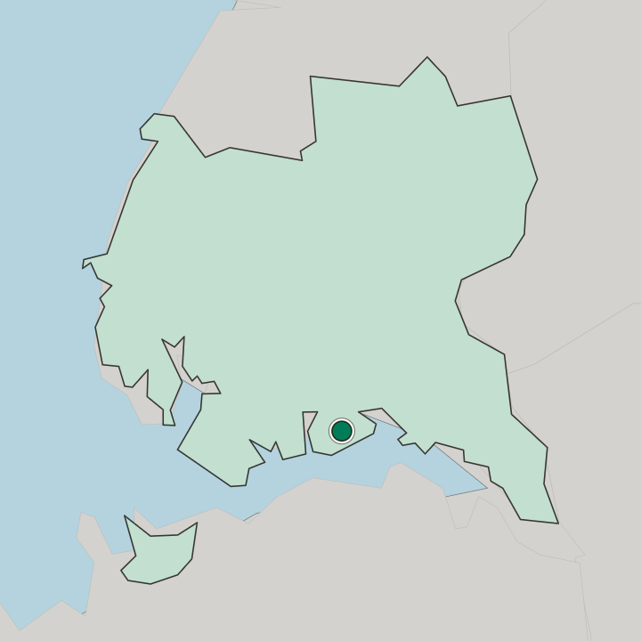 Map showing Namp’o — In Nampo