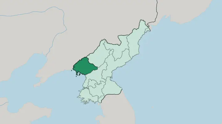 Map of North Pyongan in North Korea