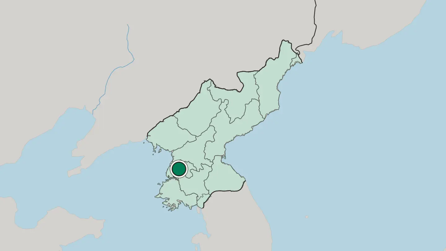Map of Man’gyŏngdae-ri in North Korea