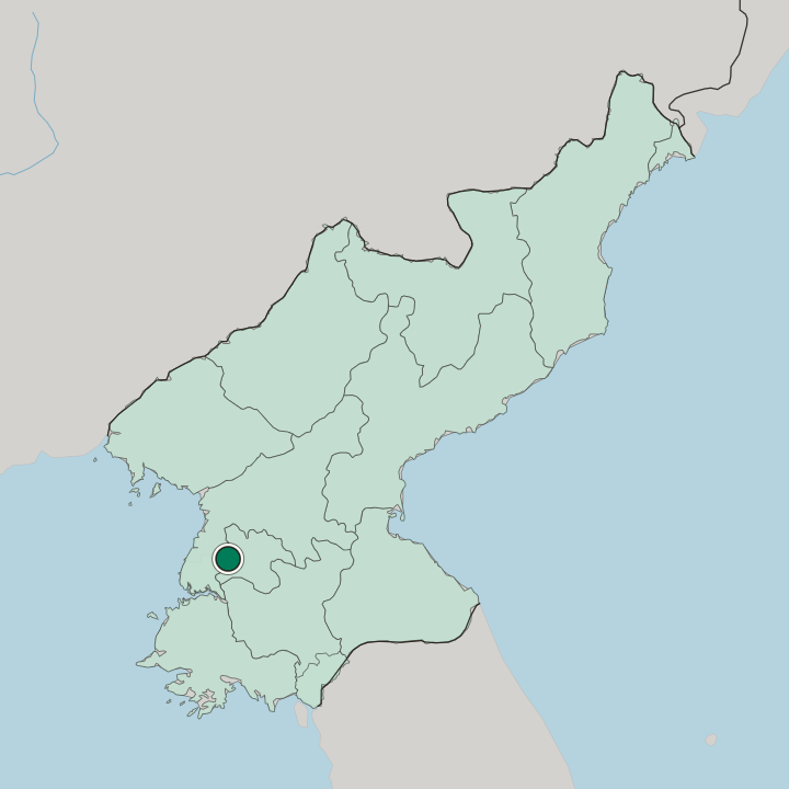 Map showing Man’gyŏngdae-ri — In North Korea