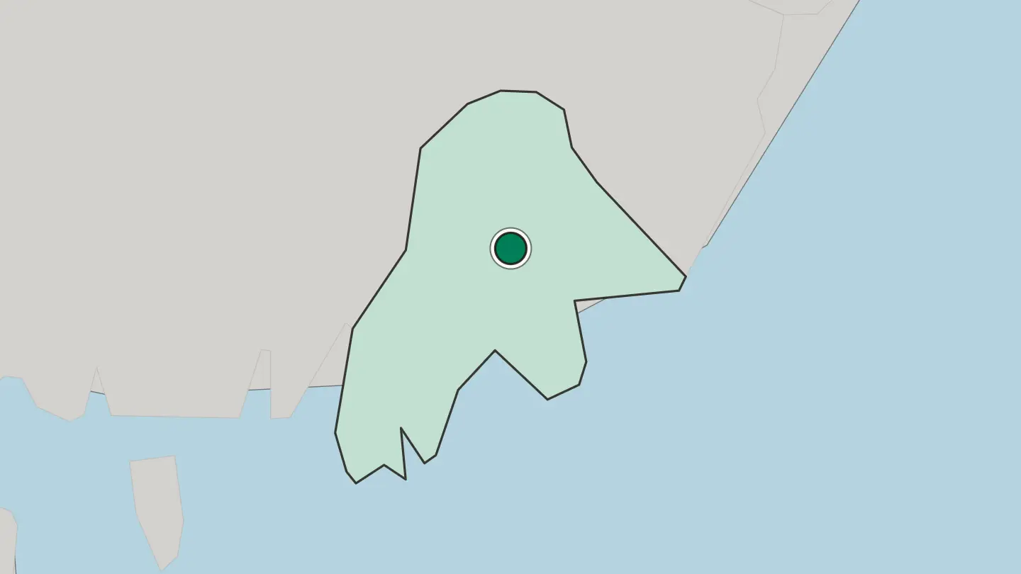 Map of Busan in South Korea