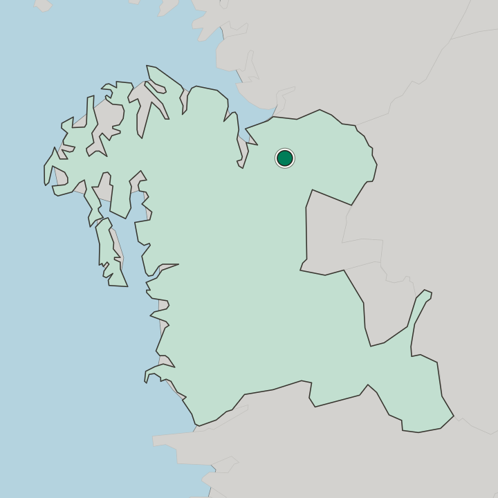 Map showing Asan — In Chungcheongnam-do