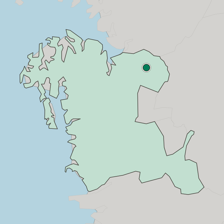 Map showing Cheonan — In Chungcheongnam-do