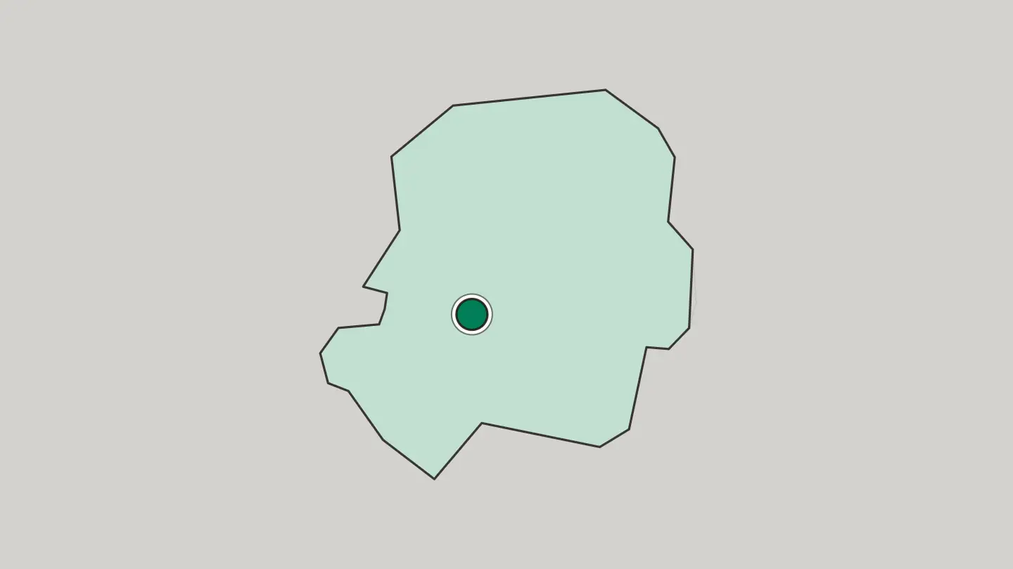 Map of Daegu in South Korea