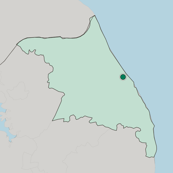 Map showing Gangneung — In Gangwon