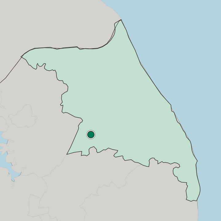Map showing Wŏnju — In Gangwon
