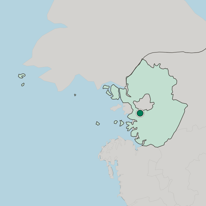 Map showing Anyang-si — In Gyeonggi-do