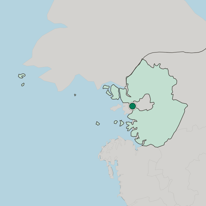 Map showing Bucheon-si — In Gyeonggi-do