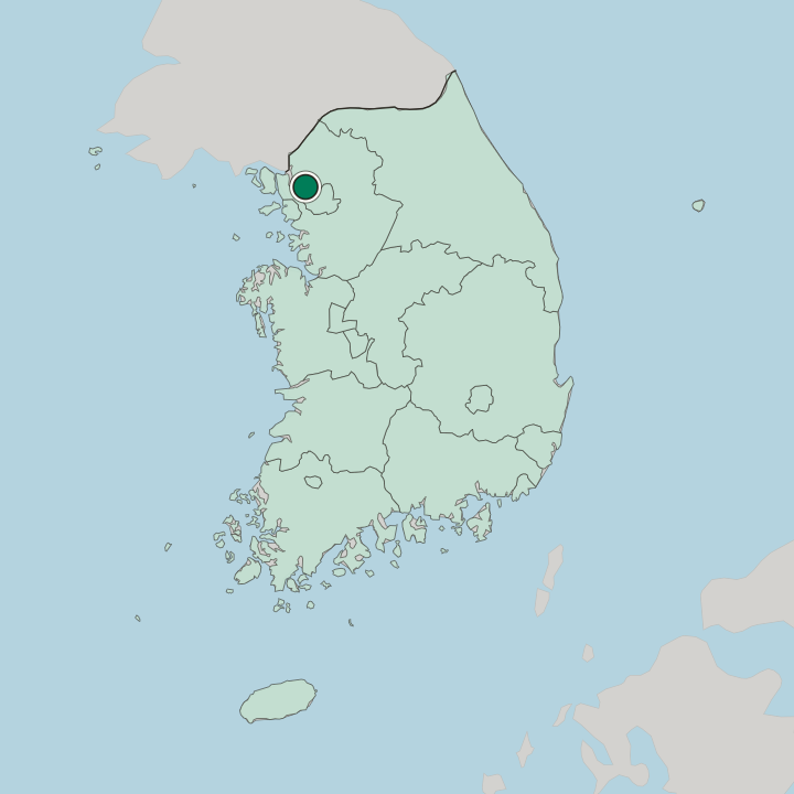 Map showing Goyang-si — In South Korea