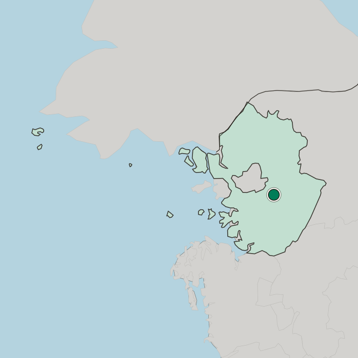 Map showing Gwangju — In Gyeonggi-do