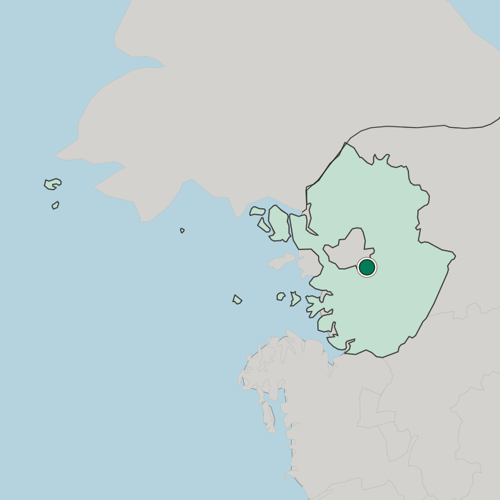 Map showing Seongnam-si — In Gyeonggi-do