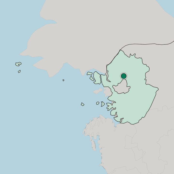 Map showing Uijeongbu-si — In Gyeonggi-do