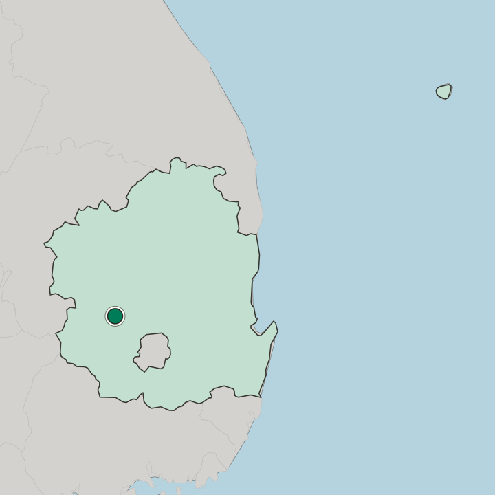 Map showing Gumi — In Gyeongsangbuk-do