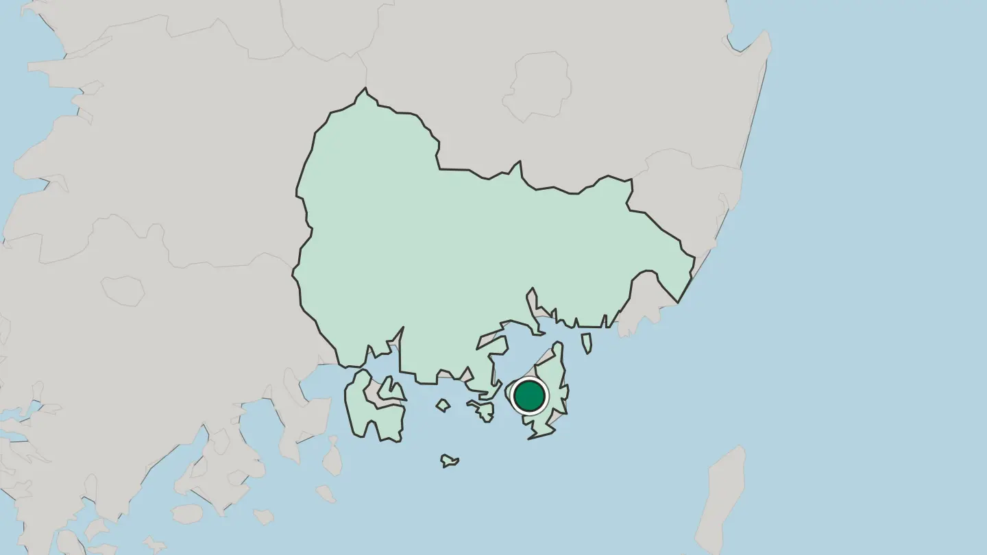 Map of Kyosai in South Korea