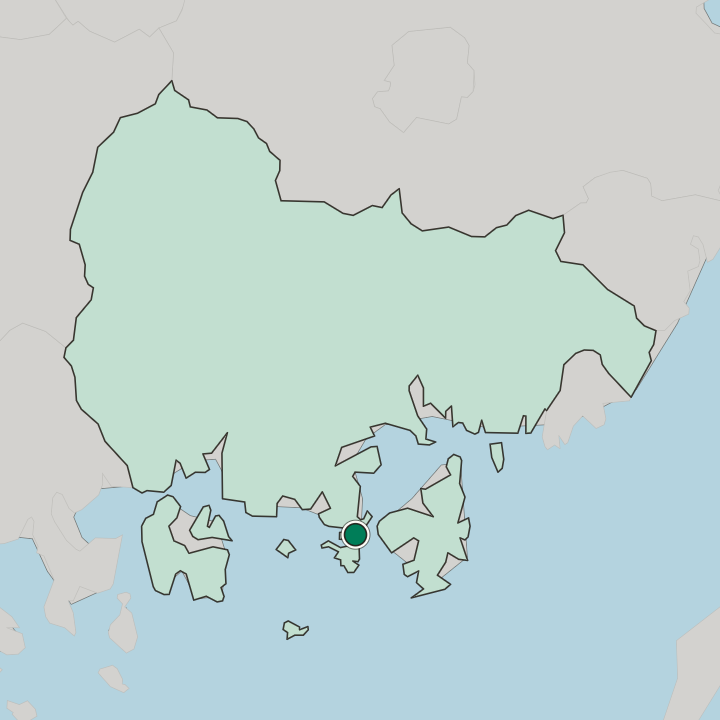 Map showing Tongyeong — In Gyeongsangnam-do