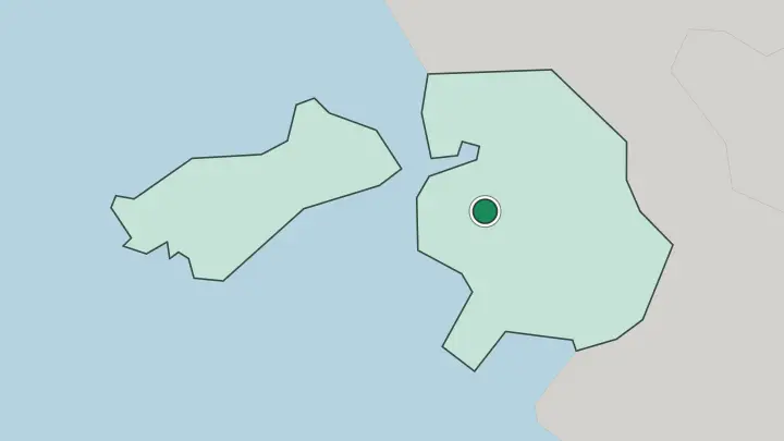 Map of Incheon in South Korea