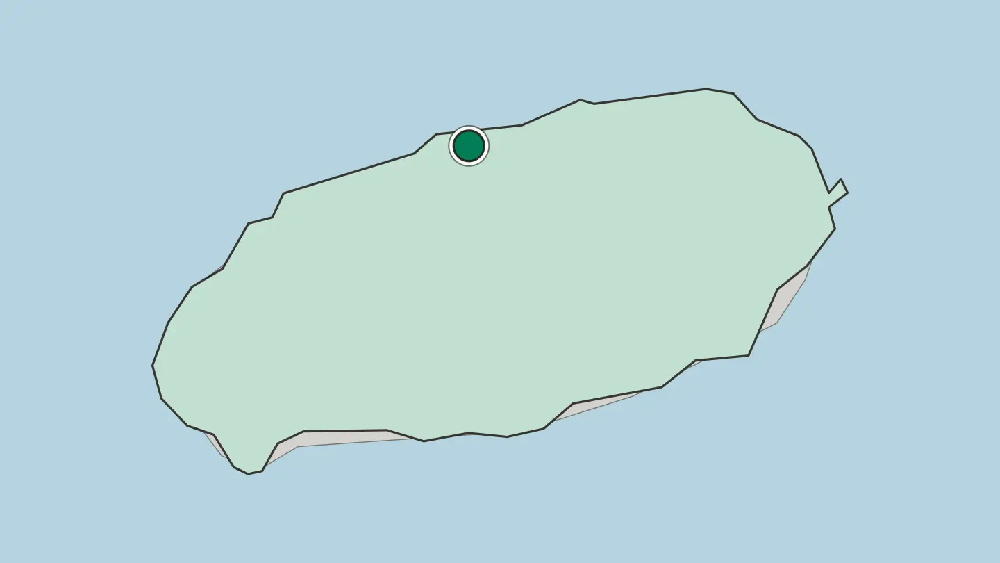 Map of Jeju City in South Korea