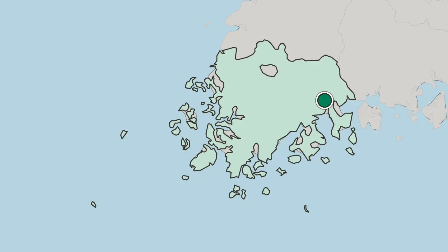 Map of Suncheon in South Korea