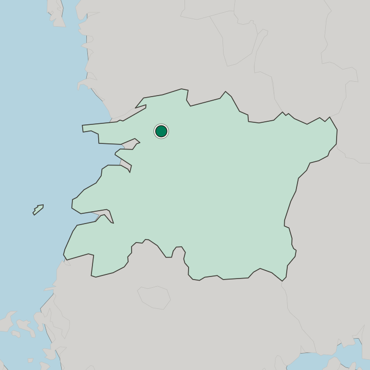 Map showing Iksan — In Jeonbuk