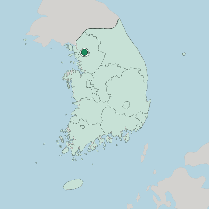 Map showing Mapo District — In South Korea